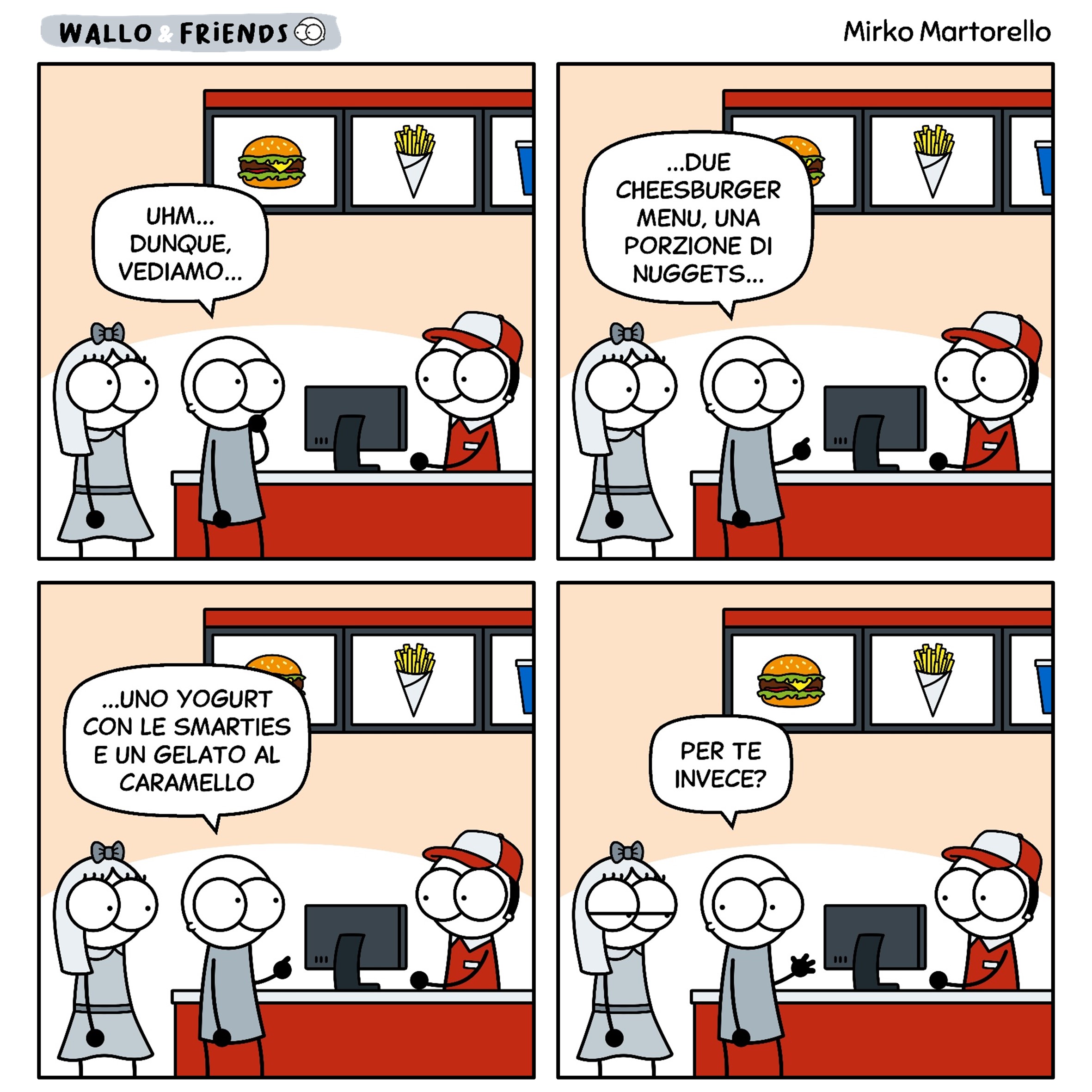 Vignetta Wallo and Friends - Regalo di matrimonio originale