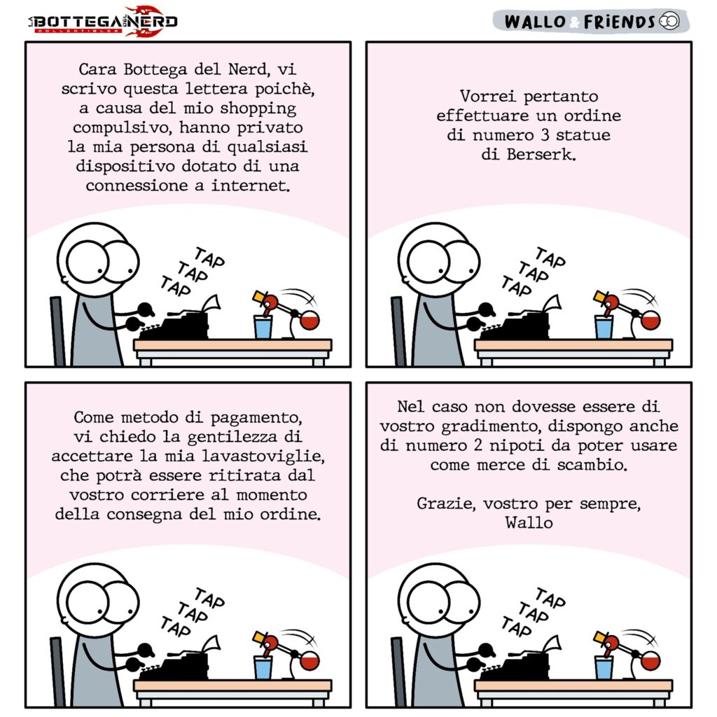 Vignetta Wallo and Firends - Vignetta di marketing per il business