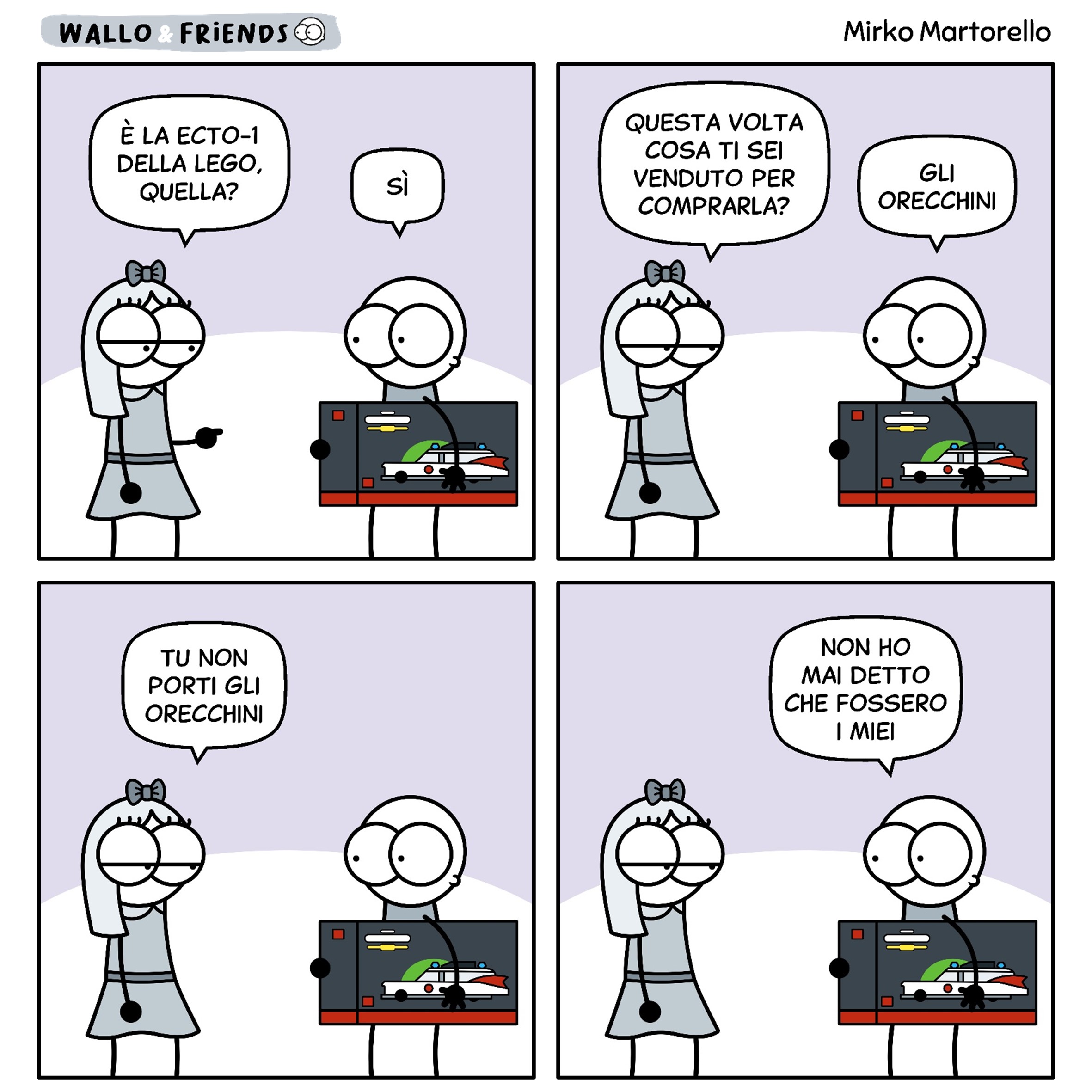 Vignetta Wallo and Friends - Regalo di matrimonio originale