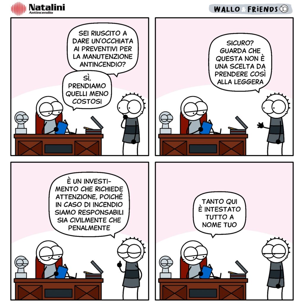 Vignetta Wallo and Firends - Vignetta di marketing per il business